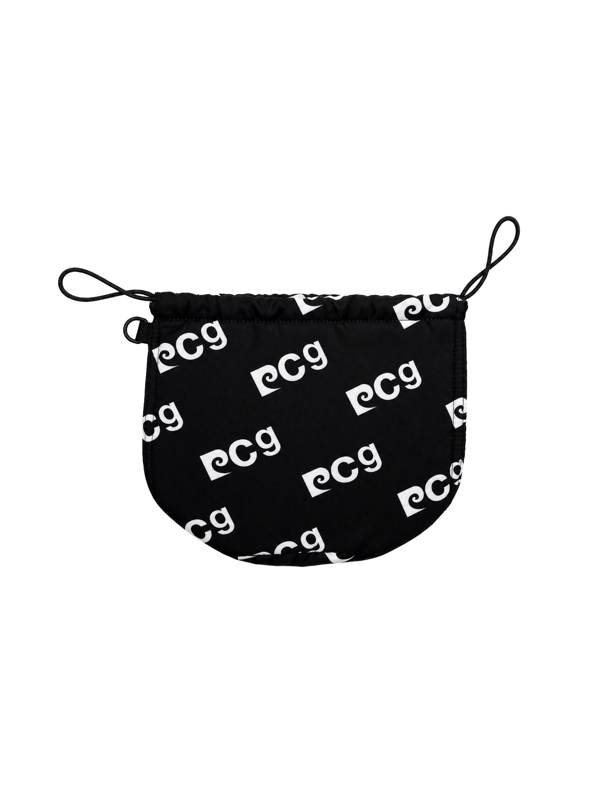 PCG logo drawstring bag｜BLACK × WHITE