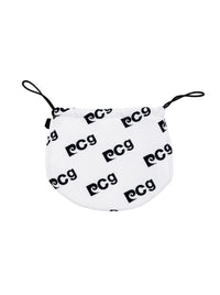 PCG logo drawstring bag｜WHITE × BLACK