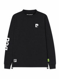 PCG logo long sleeve mock neck｜BLACK