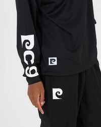 PCG logo long sleeve mock neck｜BLACK