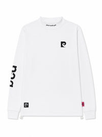 PCG logo long sleeve mock neck｜WHITE