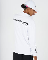 PCG logo long sleeve mock neck｜WHITE