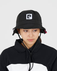 PCG logo reversible bucket hat｜BLACK