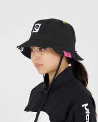 PCG logo reversible bucket hat｜BLACK
