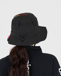PCG logo reversible bucket hat｜BLACK