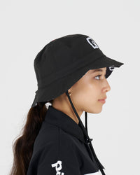 PCG logo reversible bucket hat｜BLACK