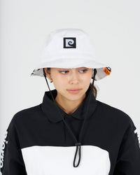 PCG logo reversible bucket hat｜WHITE