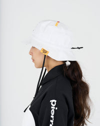 PCG logo reversible bucket hat｜WHITE