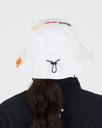PCG logo reversible bucket hat｜WHITE