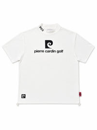 PCG logo short sleeve mock neck｜WHITE