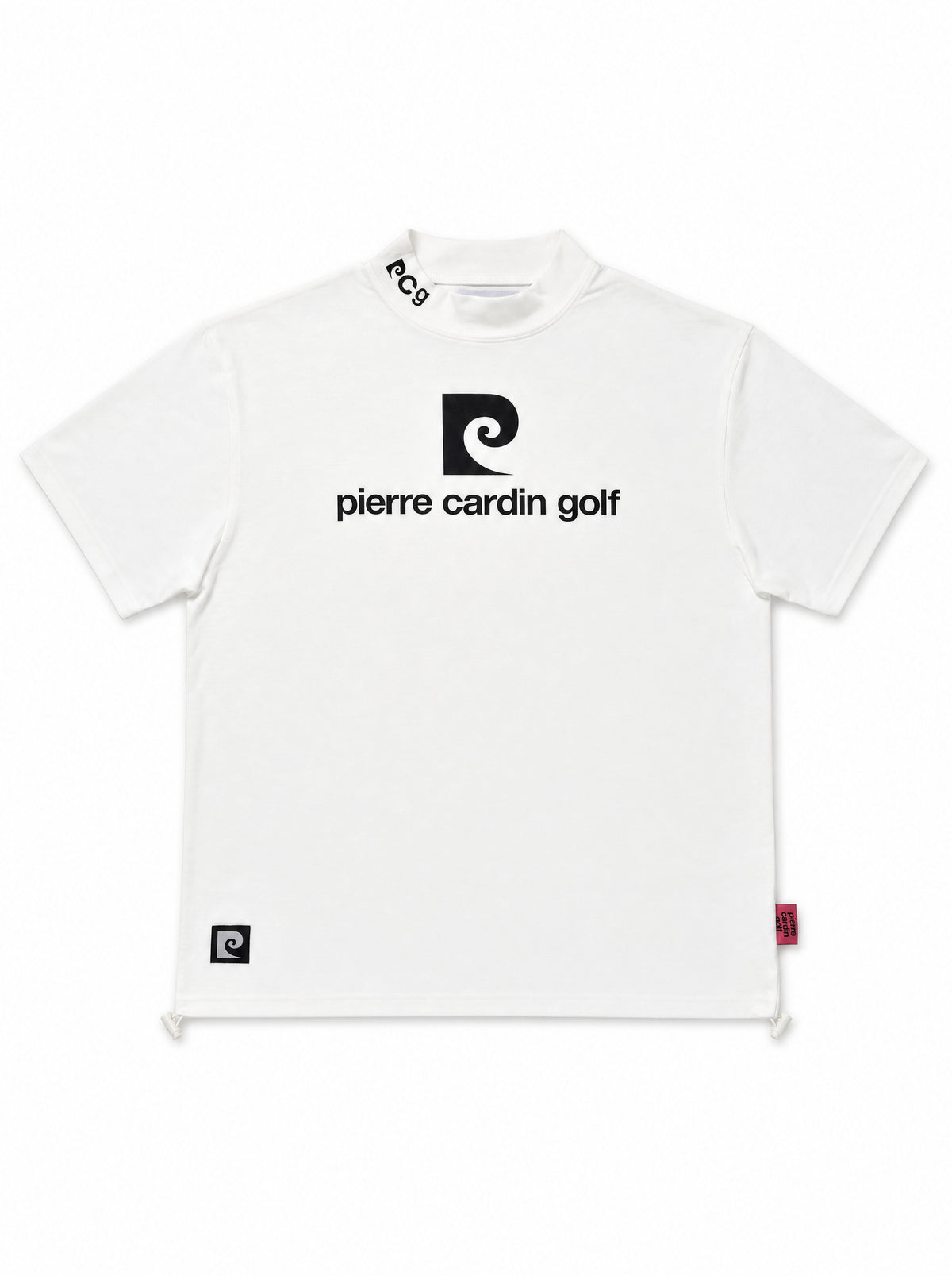 PCG logo short sleeve mock neck｜WHITE
