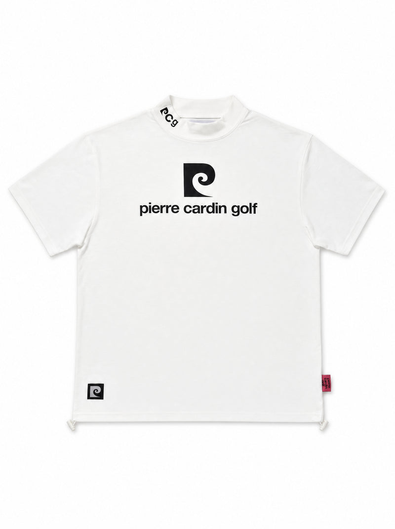 PCG logo short sleeve mock neck｜WHITE