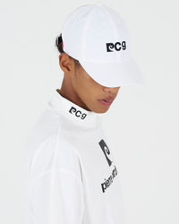 PCG logo short sleeve mock neck｜WHITE