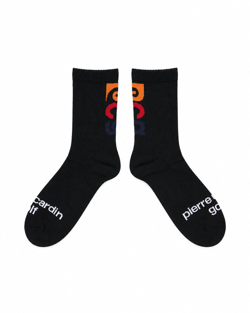 PCG logo socks｜BLACK × MULTI