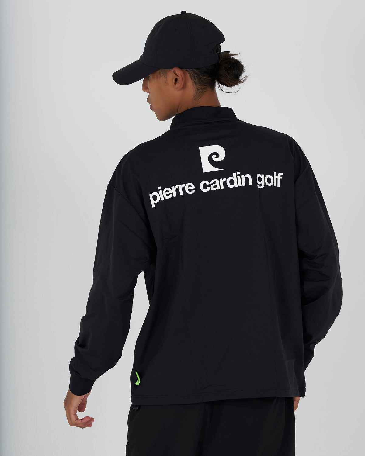 PCG multi logo long sleeve mock neck｜BLACK