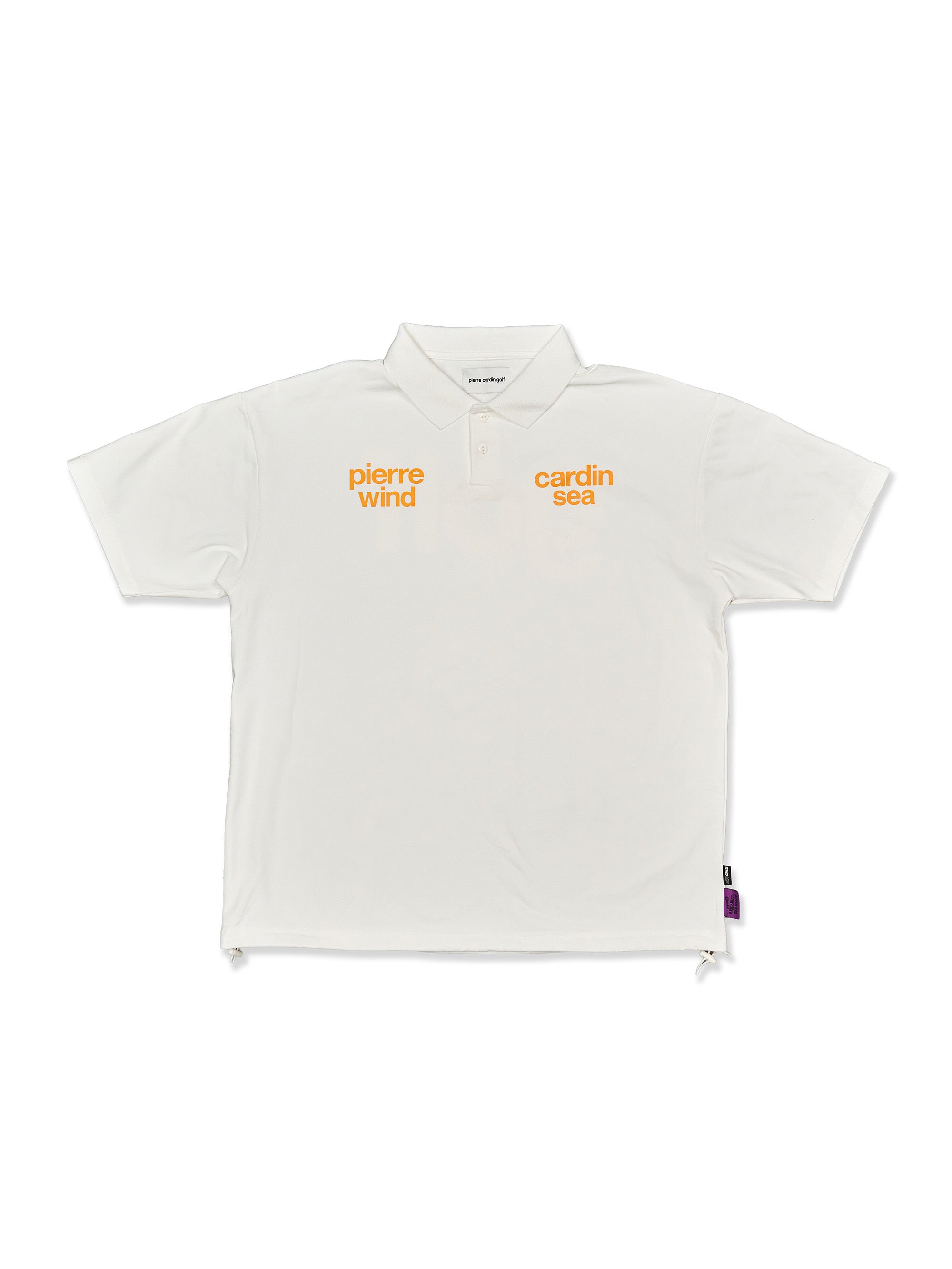pierre cardin golf ×WIND AND SEA logo short sleeve polo | WHITE