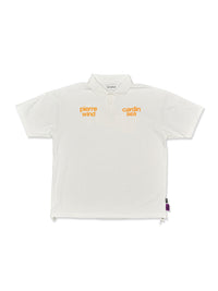 pierre cardin golf ×WIND AND SEA logo short sleeve polo | WHITE