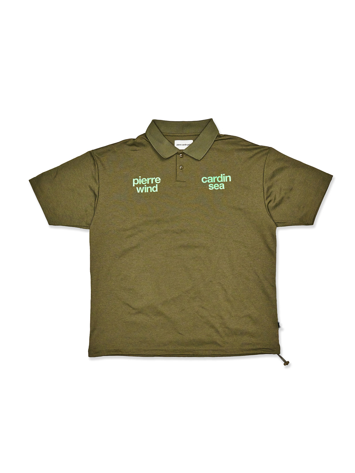 pierre cardin golf ×WIND AND SEA logo short sleeve polo | KHAKI