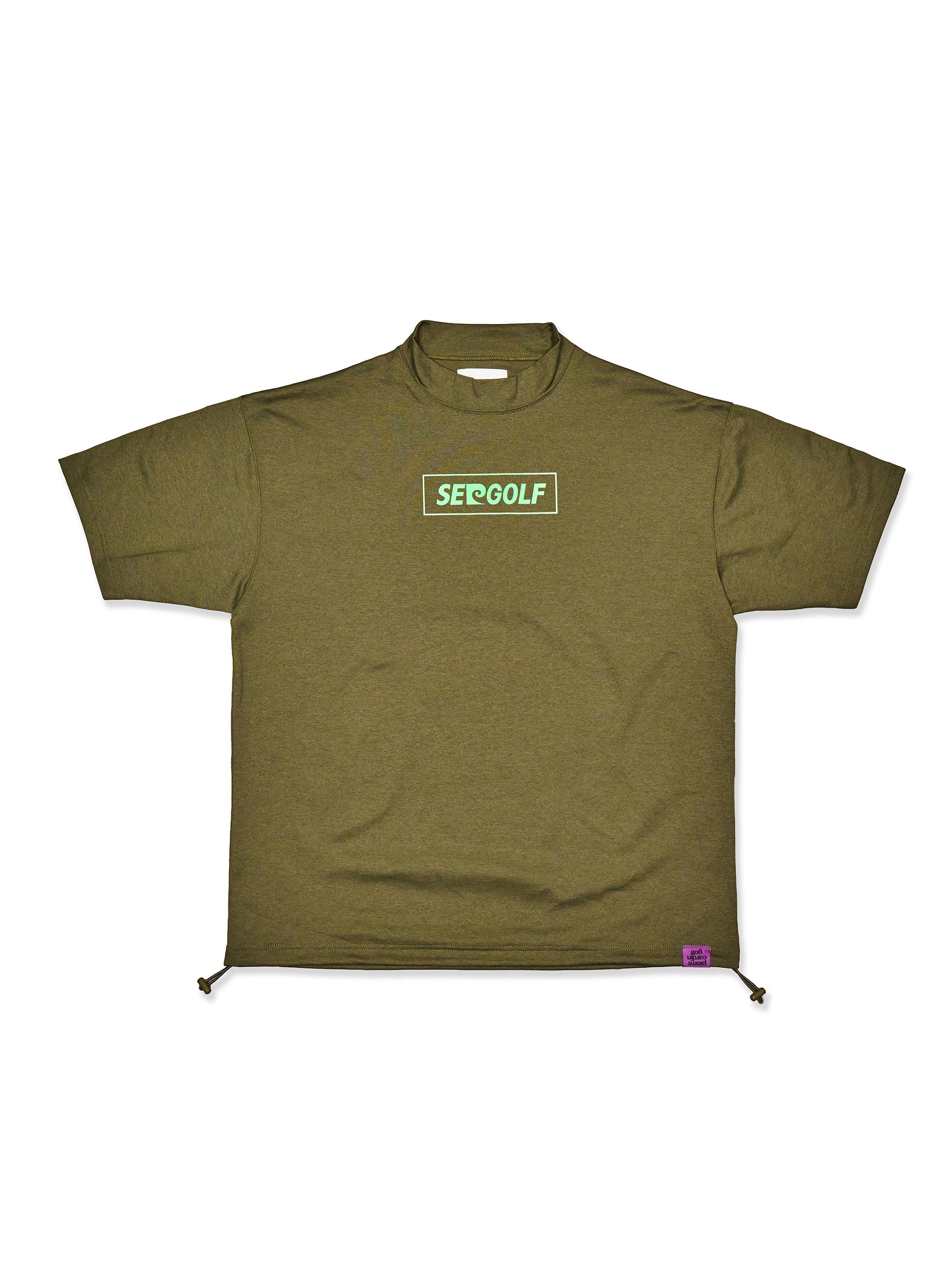 pierre cardin golf ×WIND AND SEA logo short sleeve mock-neck