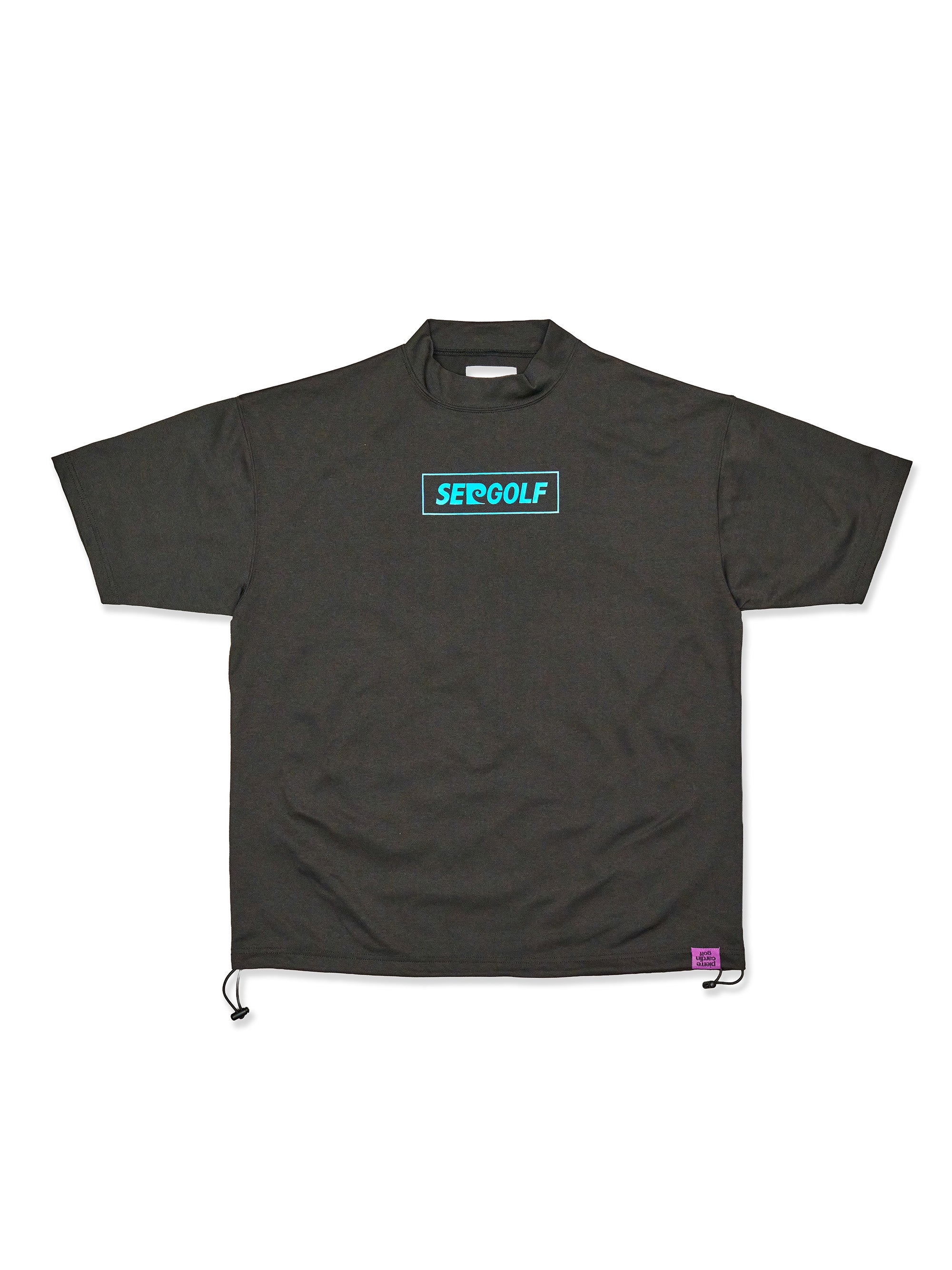 pierre cardin golf ×WIND AND SEA logo short sleeve mock-neck