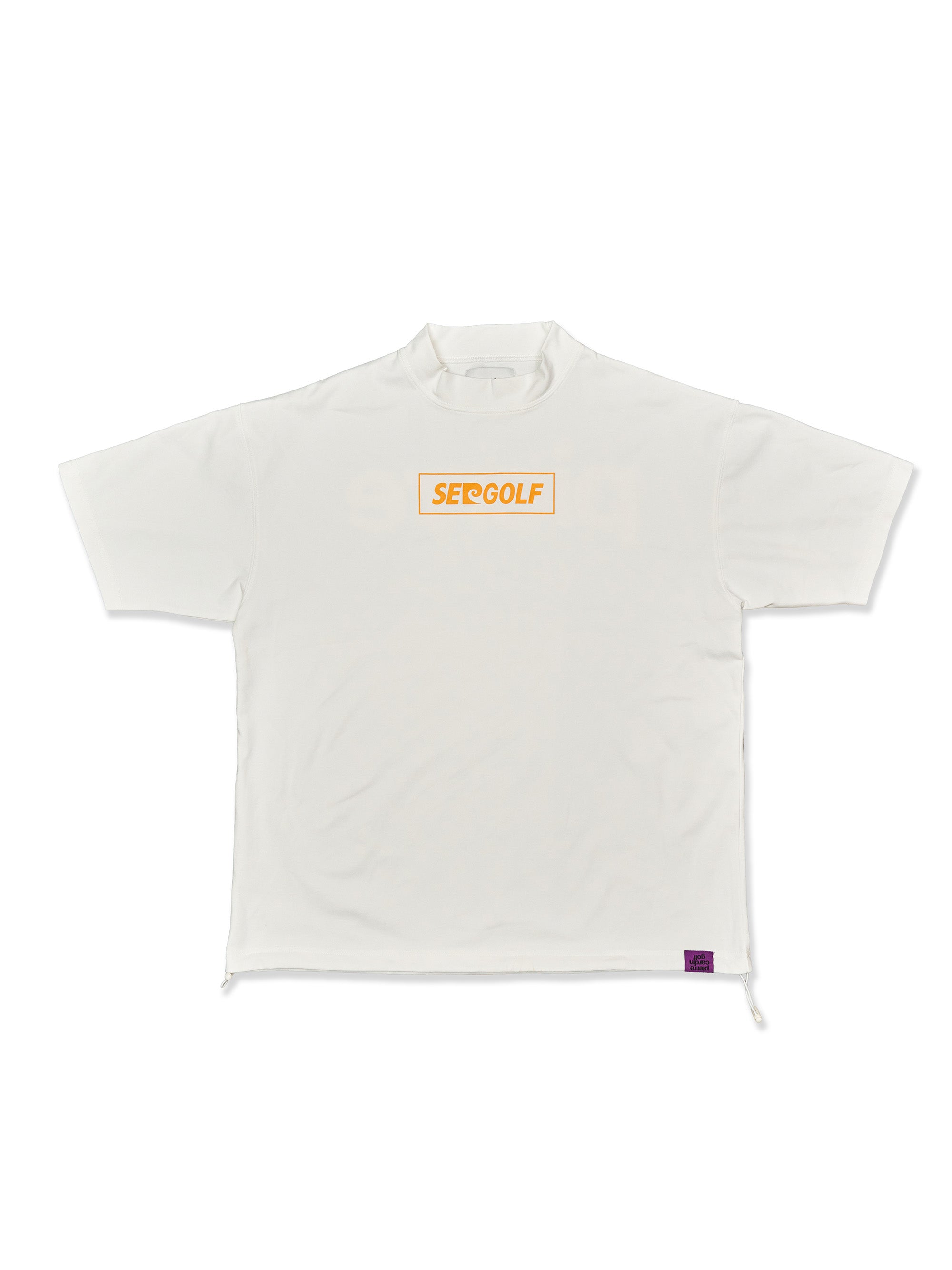 pierre cardin golf ゴルフシャツ ホワイト XL pierre cardin golf ×WIND AND SEA logo short sleeve mock-neck