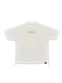 pierre cardin golf ×WIND AND SEA logo short sleeve mock-neck | WHITE