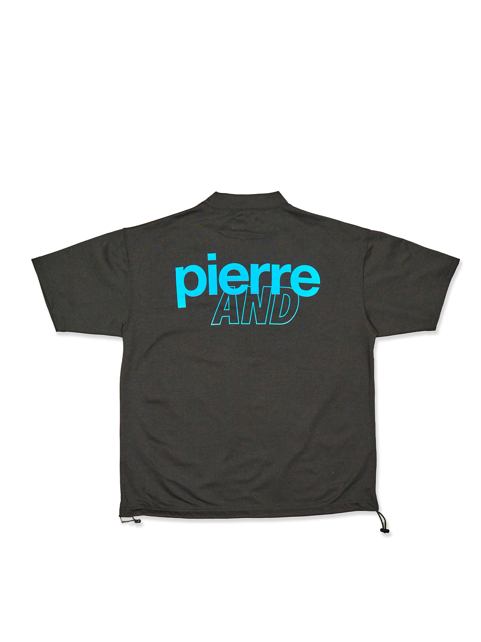 pierre cardin golf ×WIND AND SEA logo short sleeve mock-neck