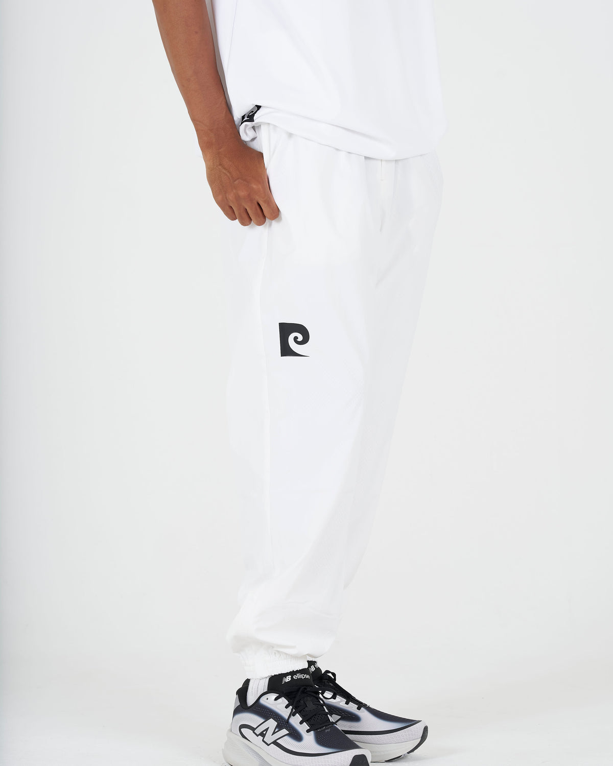 pierre cardin golf × ESTNATION logodesign long pants｜WHITE