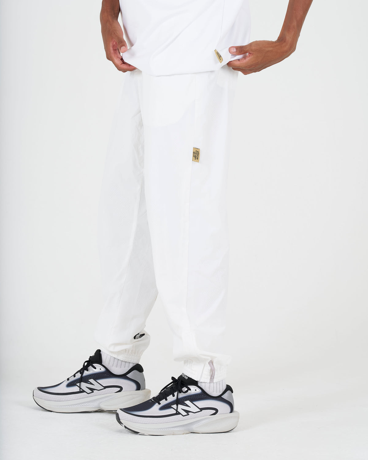 pierre cardin golf × ESTNATION logodesign long pants｜WHITE