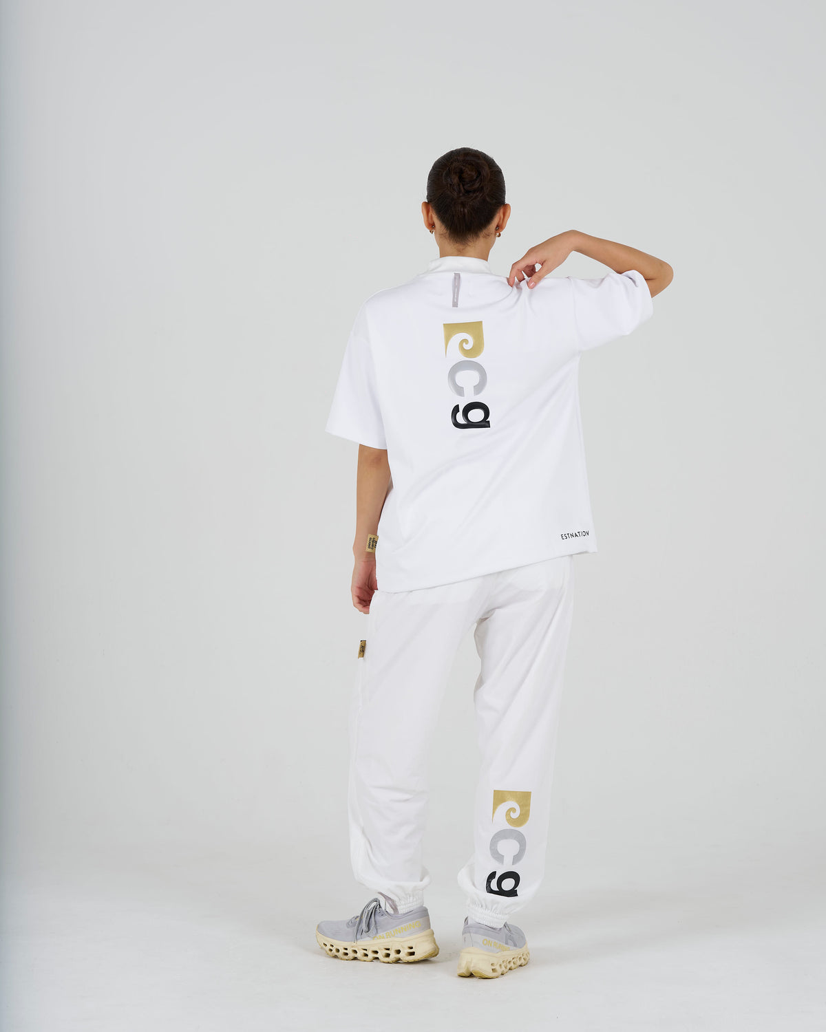 pierre cardin golf × ESTNATION logodesign long pants｜WHITE