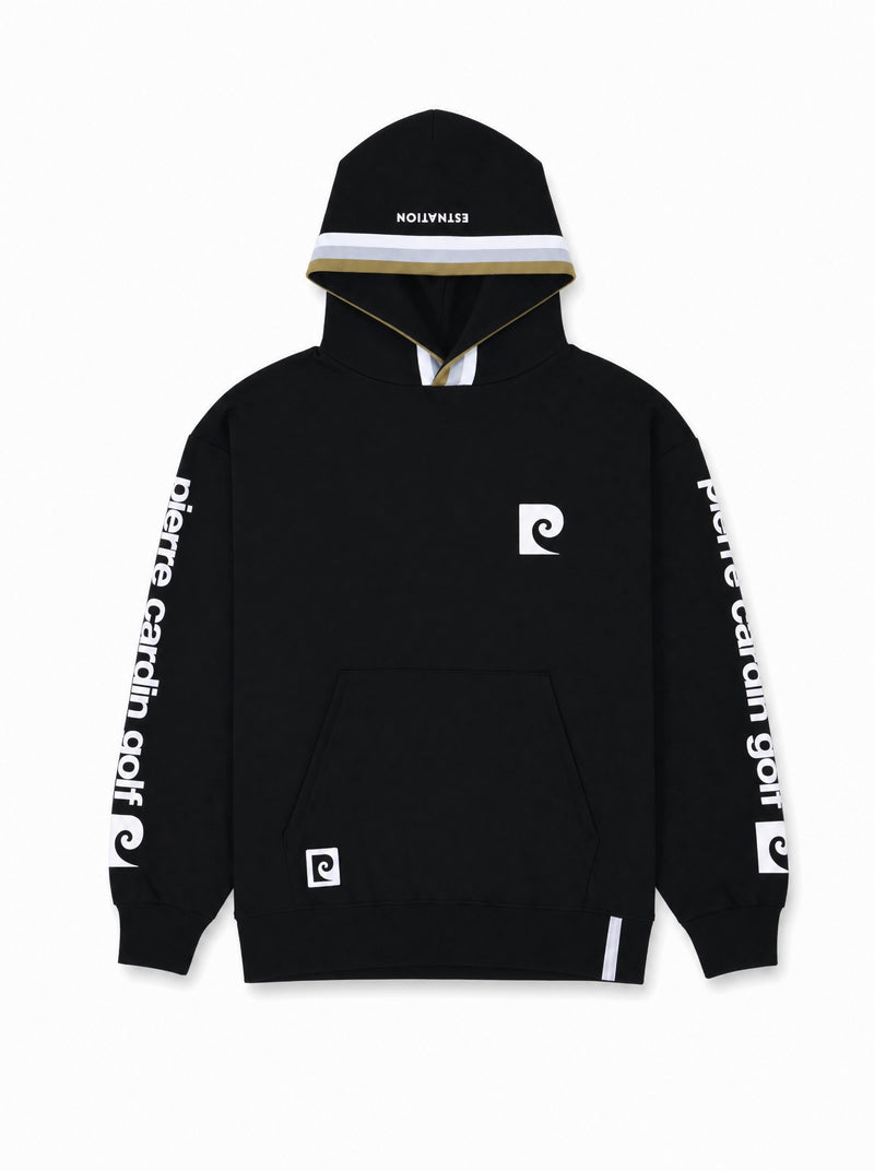 pierre cardin golf × ESTNATION logodesign long sleeve hoodie｜BLACK