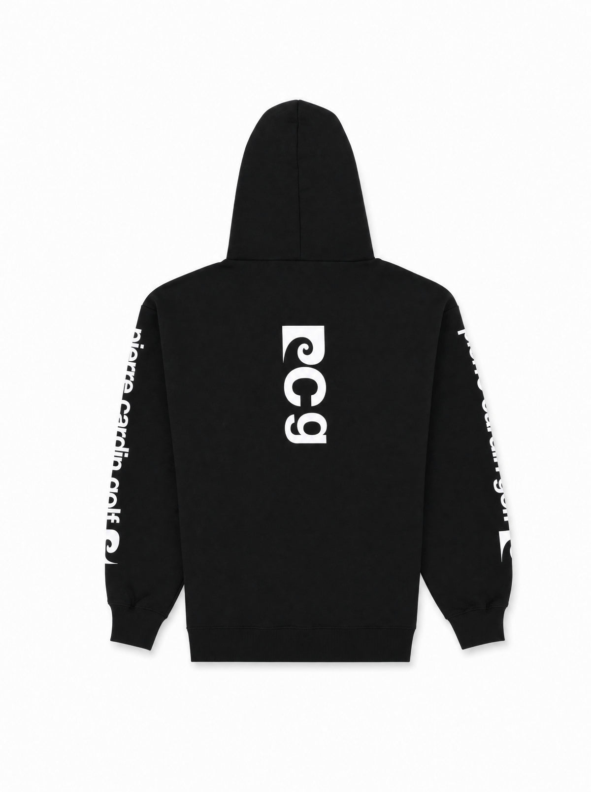 pierre cardin golf × ESTNATION logodesign long sleeve hoodie｜BLACK