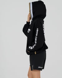 pierre cardin golf × ESTNATION logodesign long sleeve hoodie｜BLACK