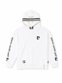 pierre cardin golf × ESTNATION logodesign long sleeve hoodie｜WHITE