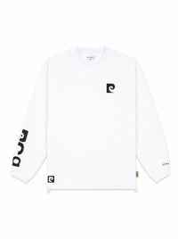 pierre cardin golf × ESTNATION logodesign long sleeve piste｜WHITE
