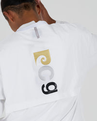 pierre cardin golf × ESTNATION logodesign long sleeve piste｜WHITE
