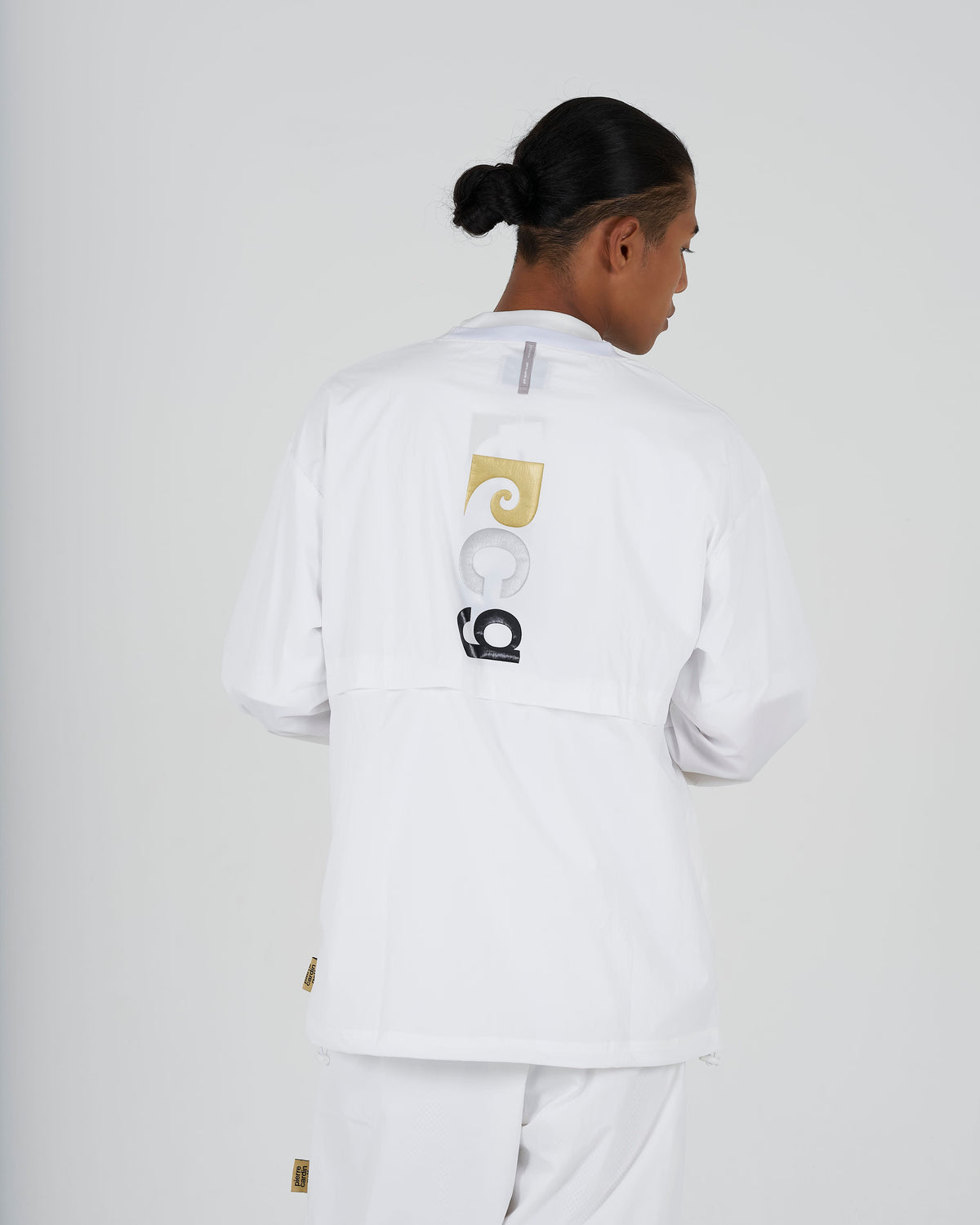 pierre cardin golf × ESTNATION logodesign long sleeve piste｜WHITE