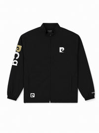 pierre cardin golf × ESTNATION logodesign long sleeve zip blouson｜BLACK