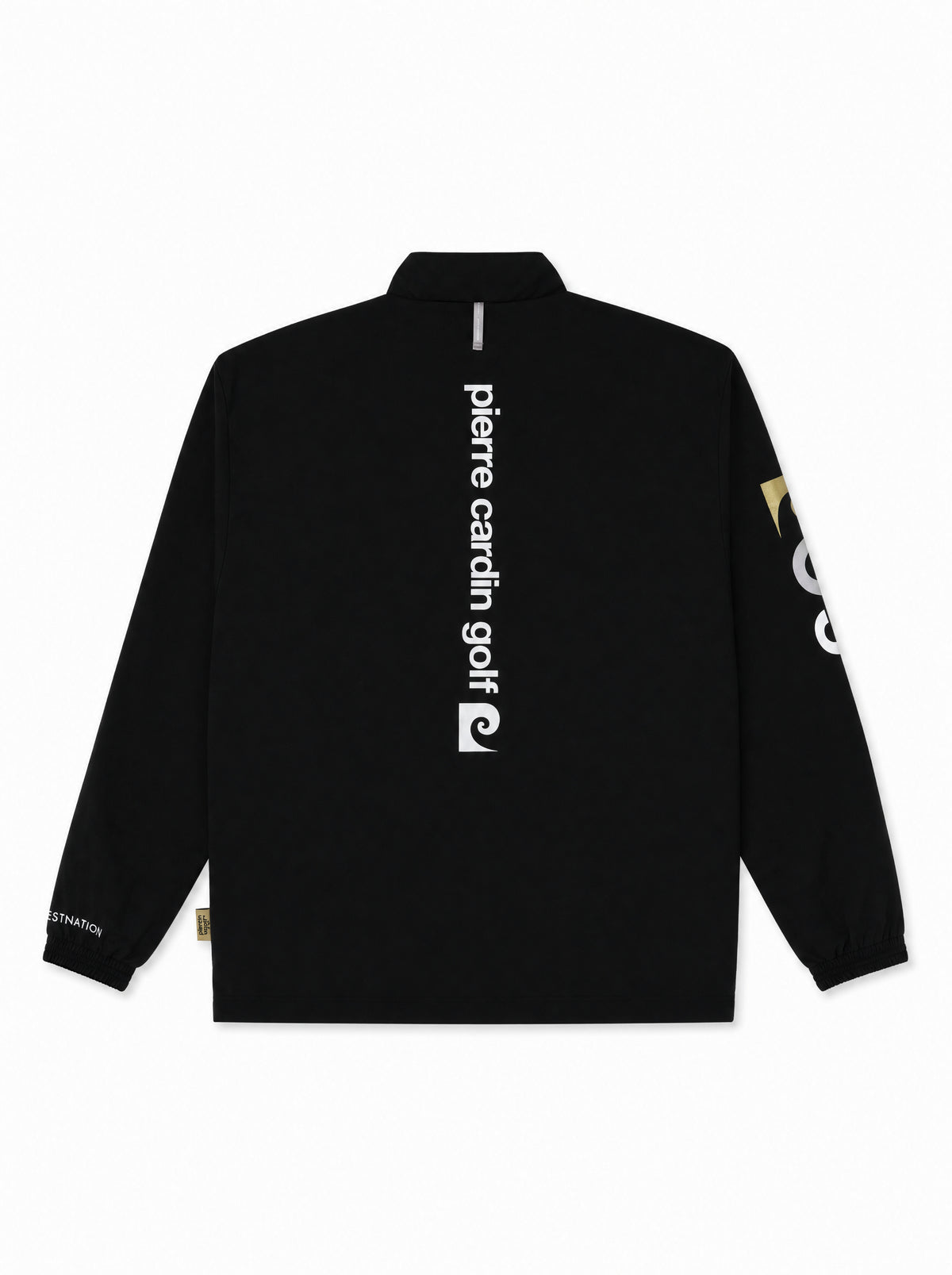 pierre cardin golf × ESTNATION logodesign long sleeve zip blouson｜BLACK