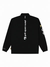 pierre cardin golf × ESTNATION logodesign long sleeve zip blouson｜BLACK