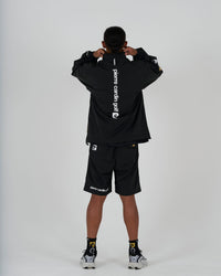 pierre cardin golf × ESTNATION logodesign long sleeve zip blouson｜BLACK