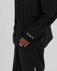 pierre cardin golf × ESTNATION logodesign long sleeve zip blouson｜BLACK
