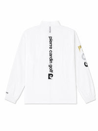 pierre cardin golf × ESTNATION logodesign long sleeve zip blouson｜WHITE