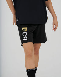 pierre cardin golf × ESTNATION logodesign short pants｜BLACK