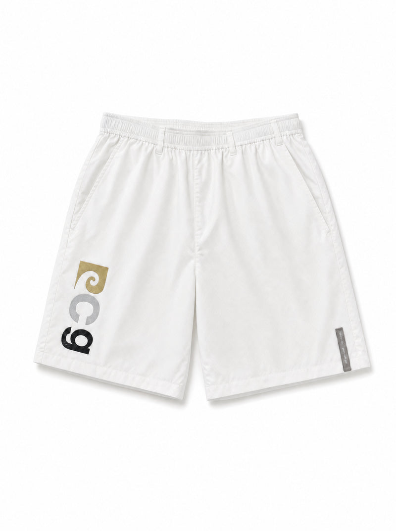 pierre cardin golf × ESTNATION logodesign short pants｜WHITE