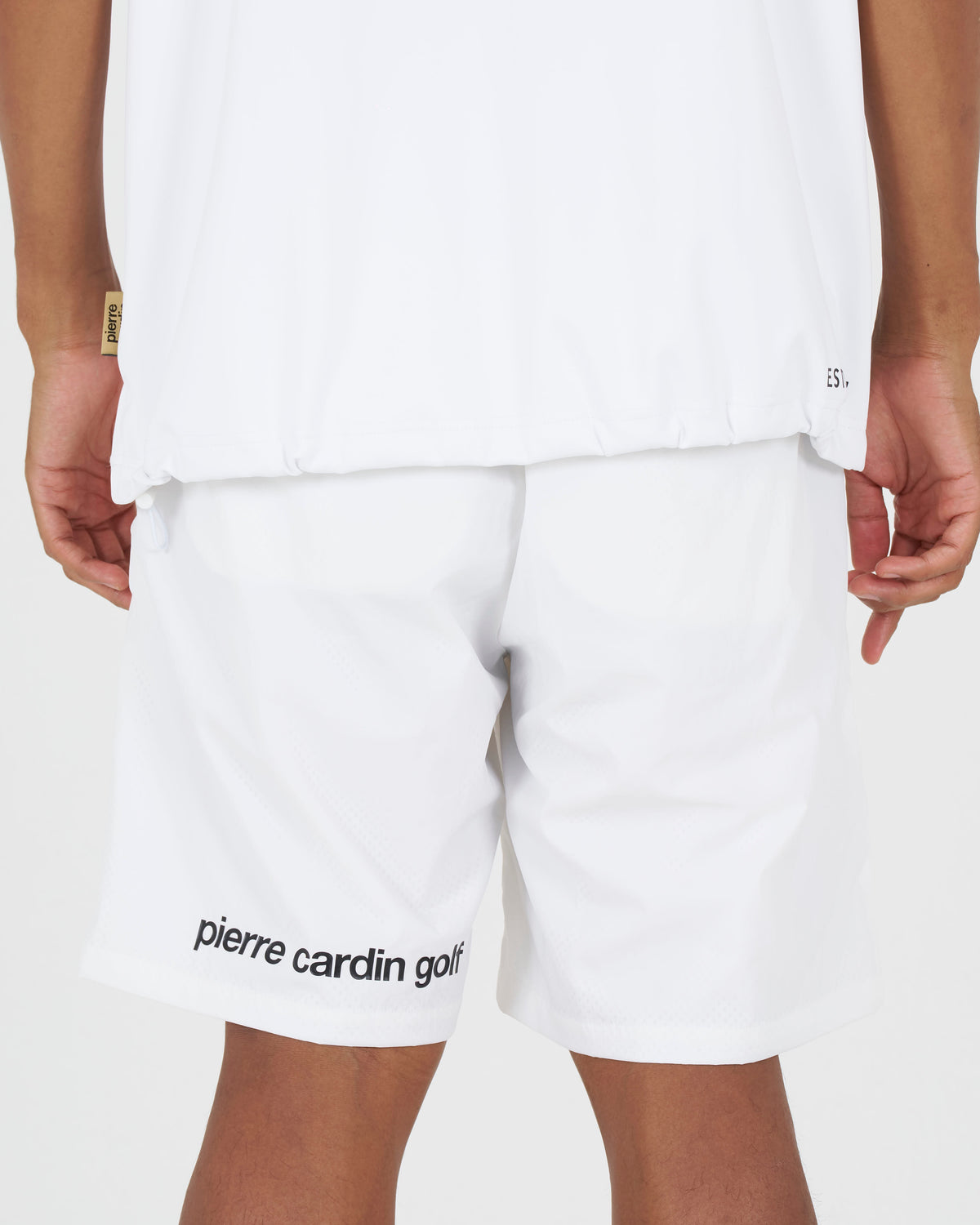 pierre cardin golf × ESTNATION logodesign short pants｜WHITE