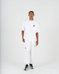 pierre cardin golf × ESTNATION logodesign short sleeve mock neck｜WHITE