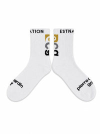 pierre cardin golf × ESTNATION logodesign sox｜WHITE