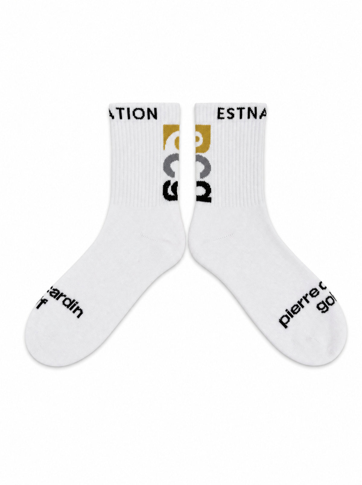 pierre cardin golf × ESTNATION logodesign sox｜WHITE