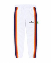 pierre cardin multi line easy long pants｜WHITE